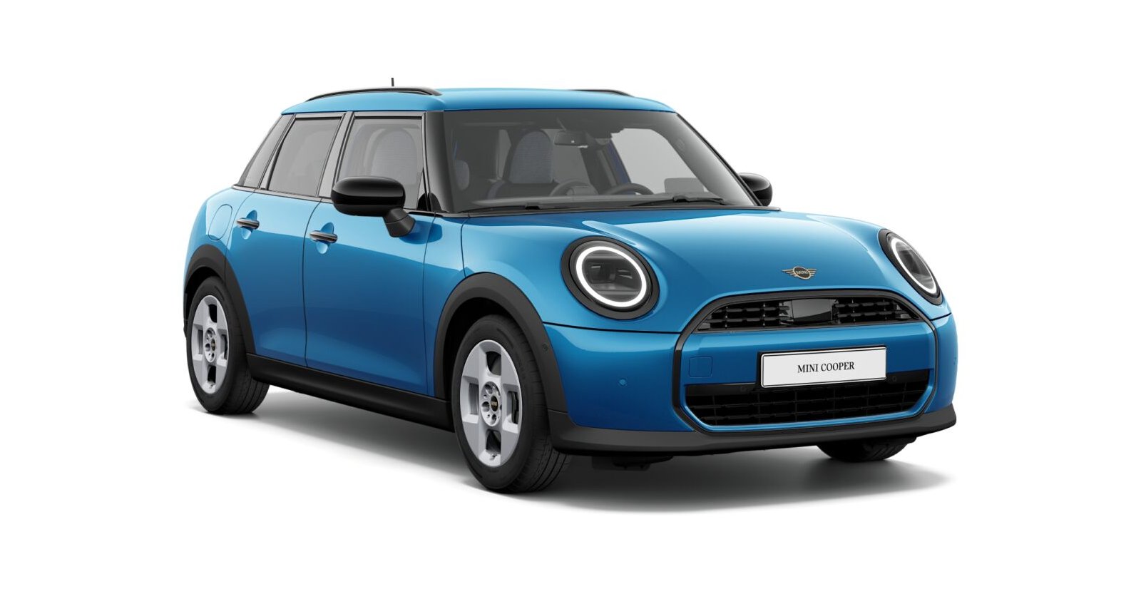 MINI Cooper C in Blau von vorne MINI Cooper C in Blau von vorne