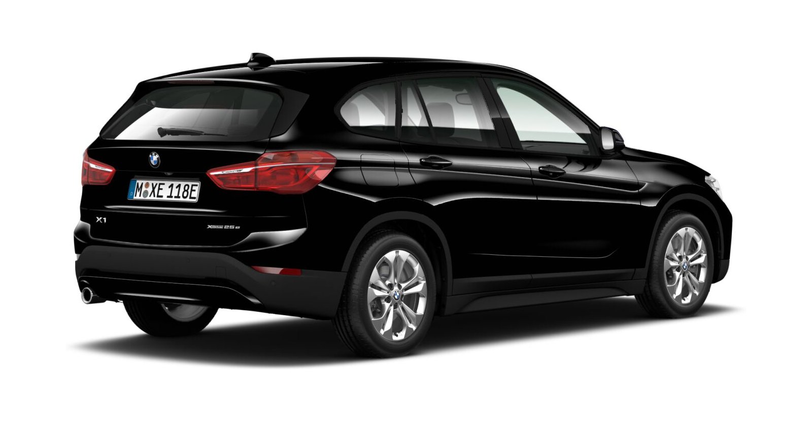 BMW BMW X in Schwarz von hinten BMW BMW X in Schwarz von hinten