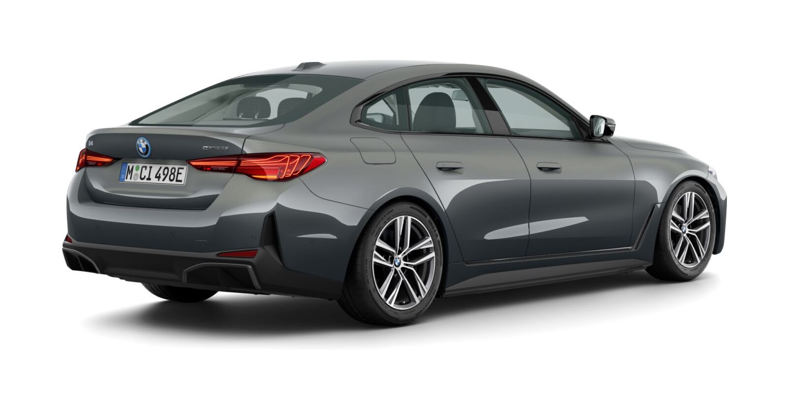 BMW BMW I in Grau von hinten BMW BMW I in Grau von hinten