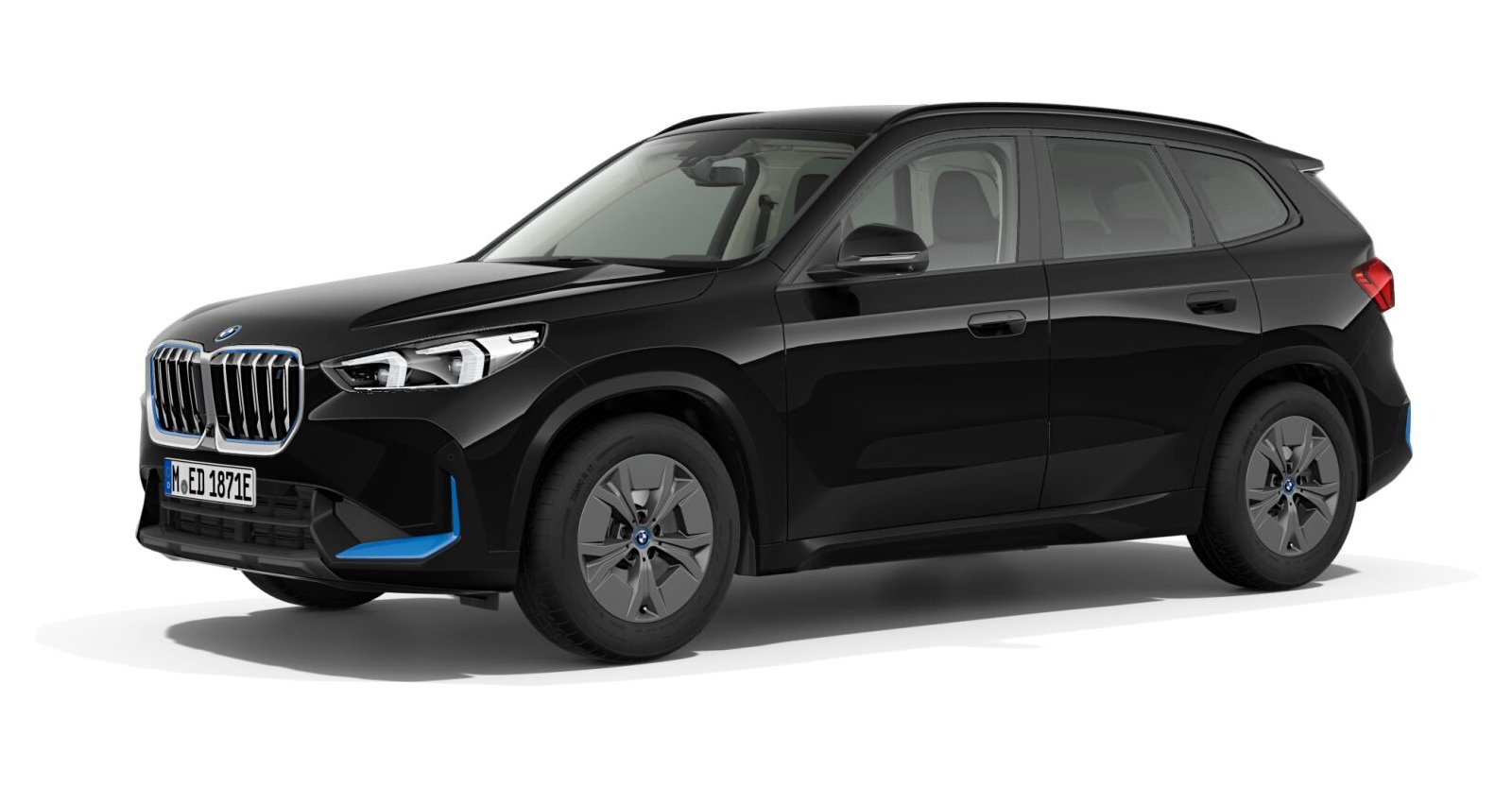 BMW BMW I in Schwarz von vorne BMW BMW I in Schwarz von vorne