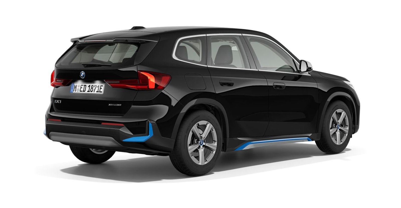 BMW BMW I in Schwarz von hinten