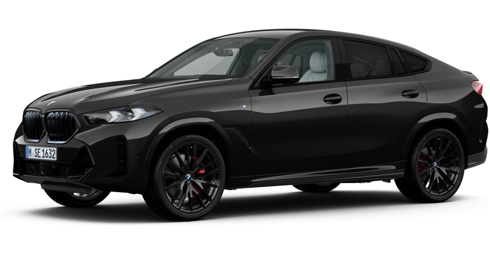 BMW X6 xDrive30d M Sport in Schwarz von vorne BMW X6 xDrive30d M Sport in Schwarz von vorne