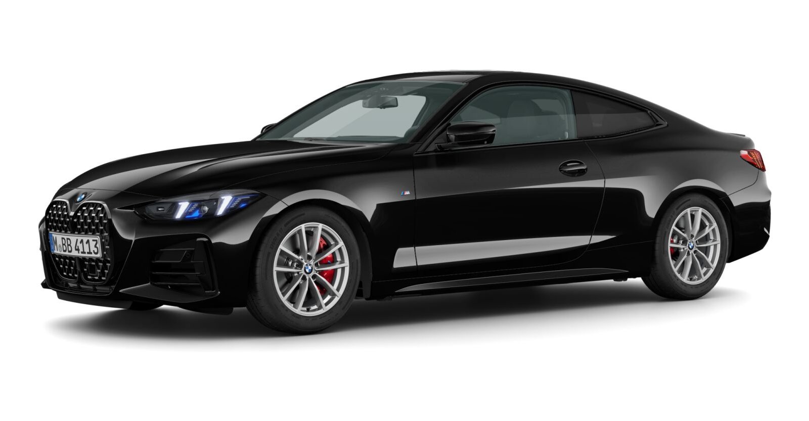 BMW BMW 4er in Schwarz von vorne BMW BMW 4er in Schwarz von vorne
