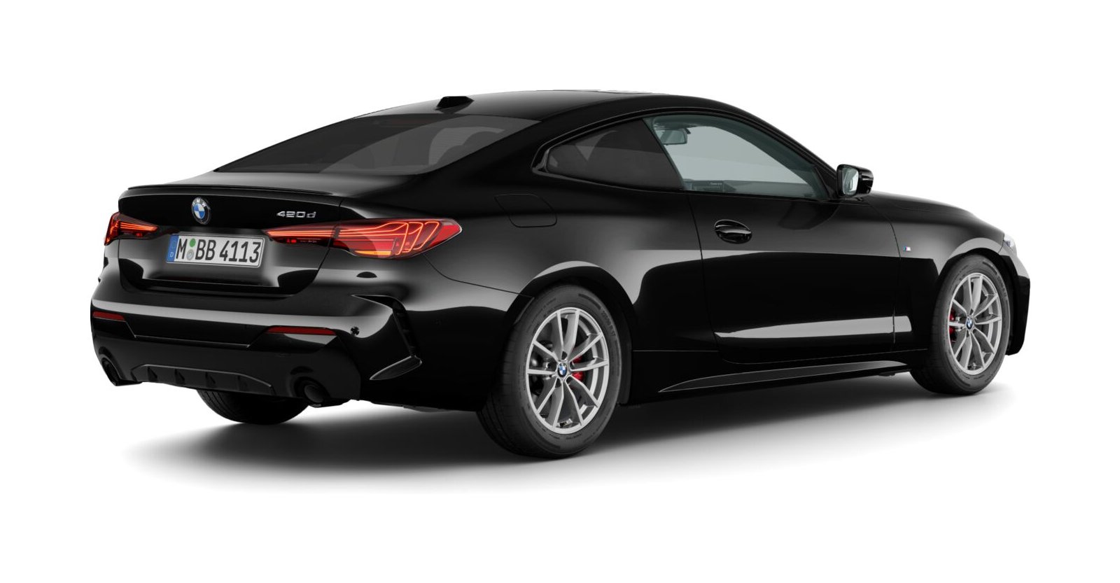BMW BMW 4er in Schwarz von hinten BMW BMW 4er in Schwarz von hinten