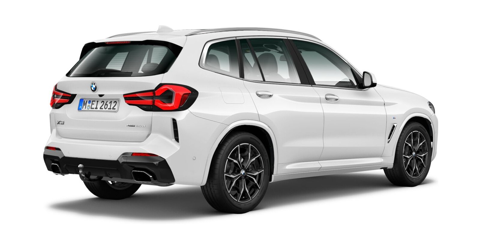 BMW BMW X in Weiß von hinten BMW BMW X in Weiß von hinten