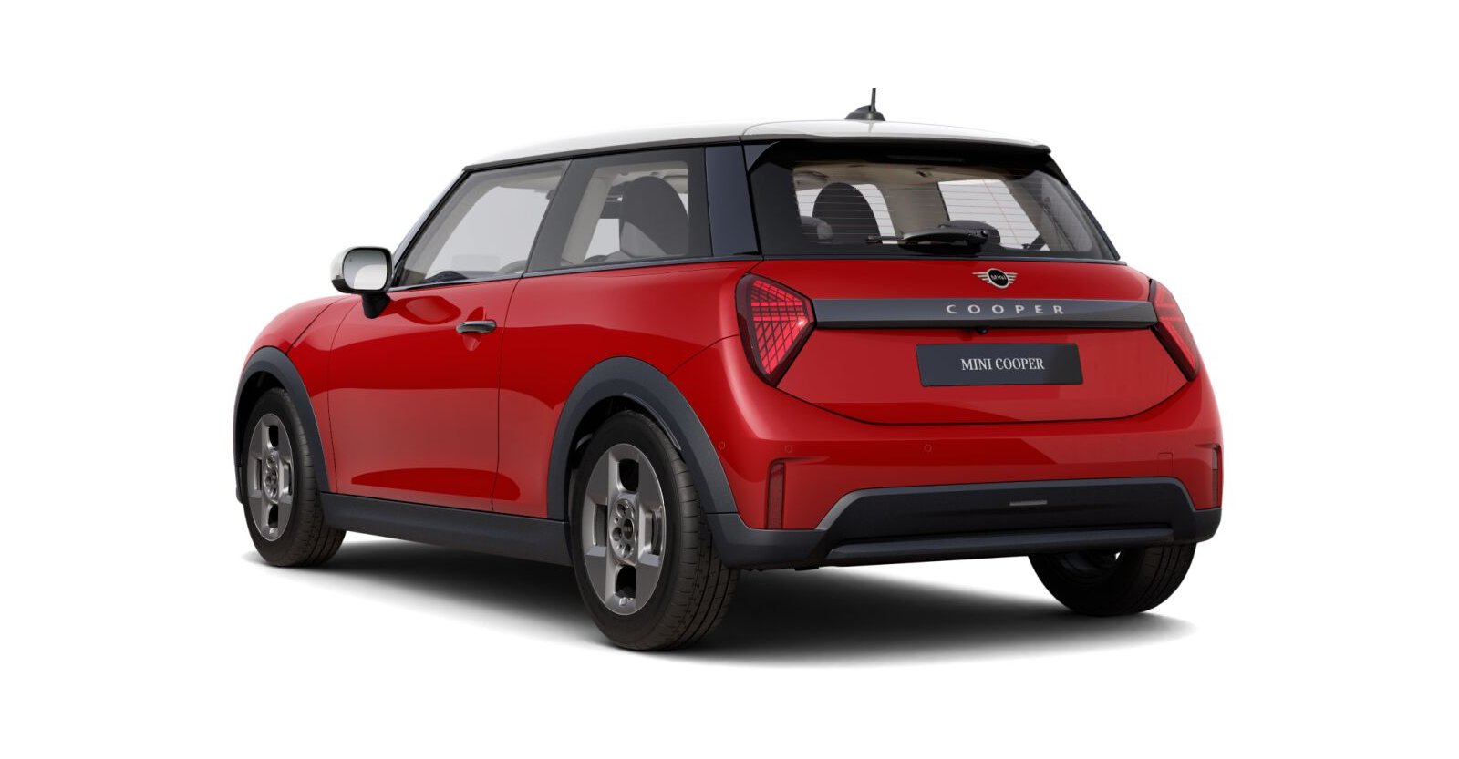 MINI MINI 3-Türer in Rot von hinten MINI MINI 3-Türer in Rot von hinten