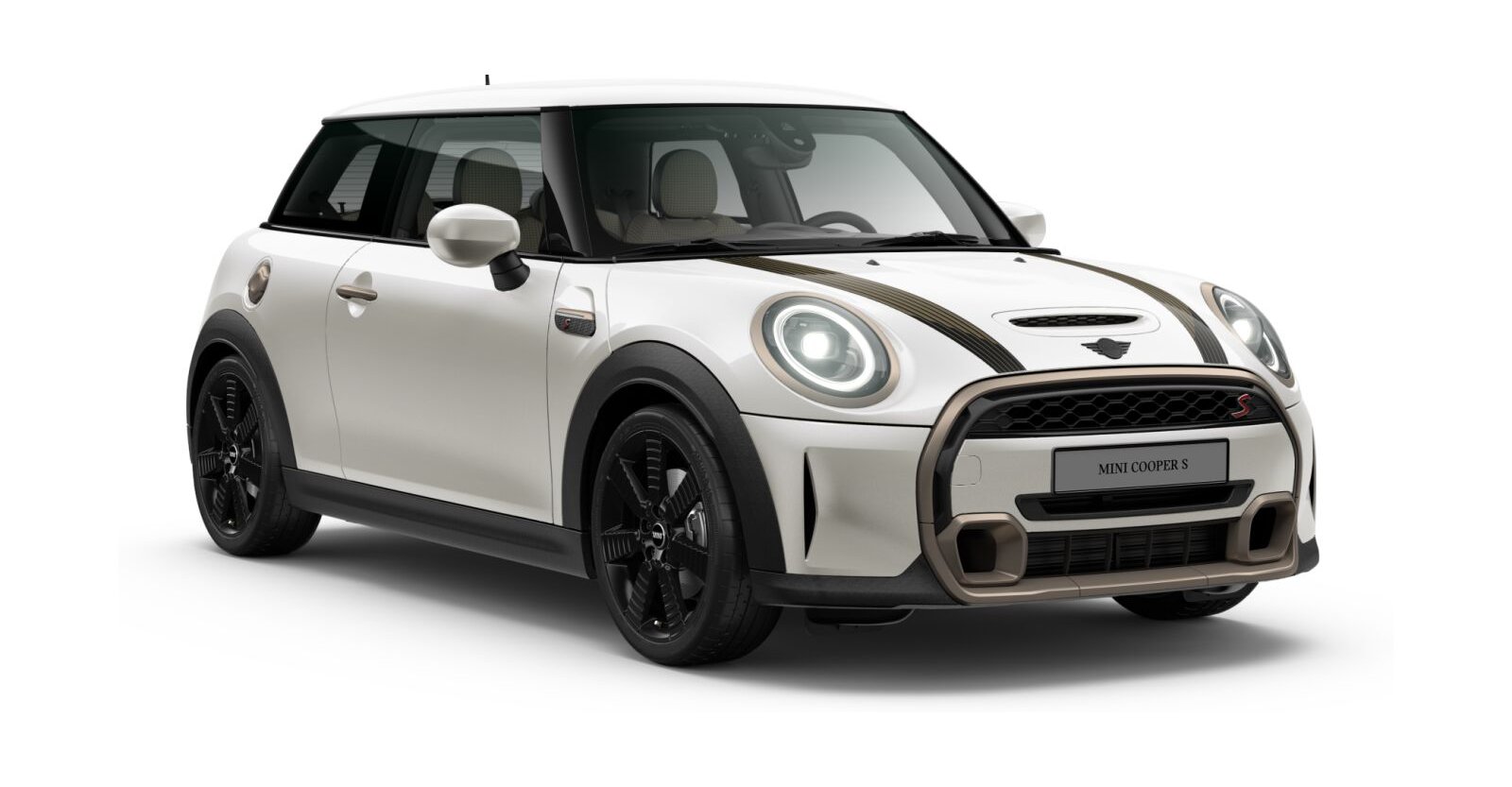 MINI Cooper S 3-Türer in Weiß von vorne MINI Cooper S 3-Türer in Weiß von vorne