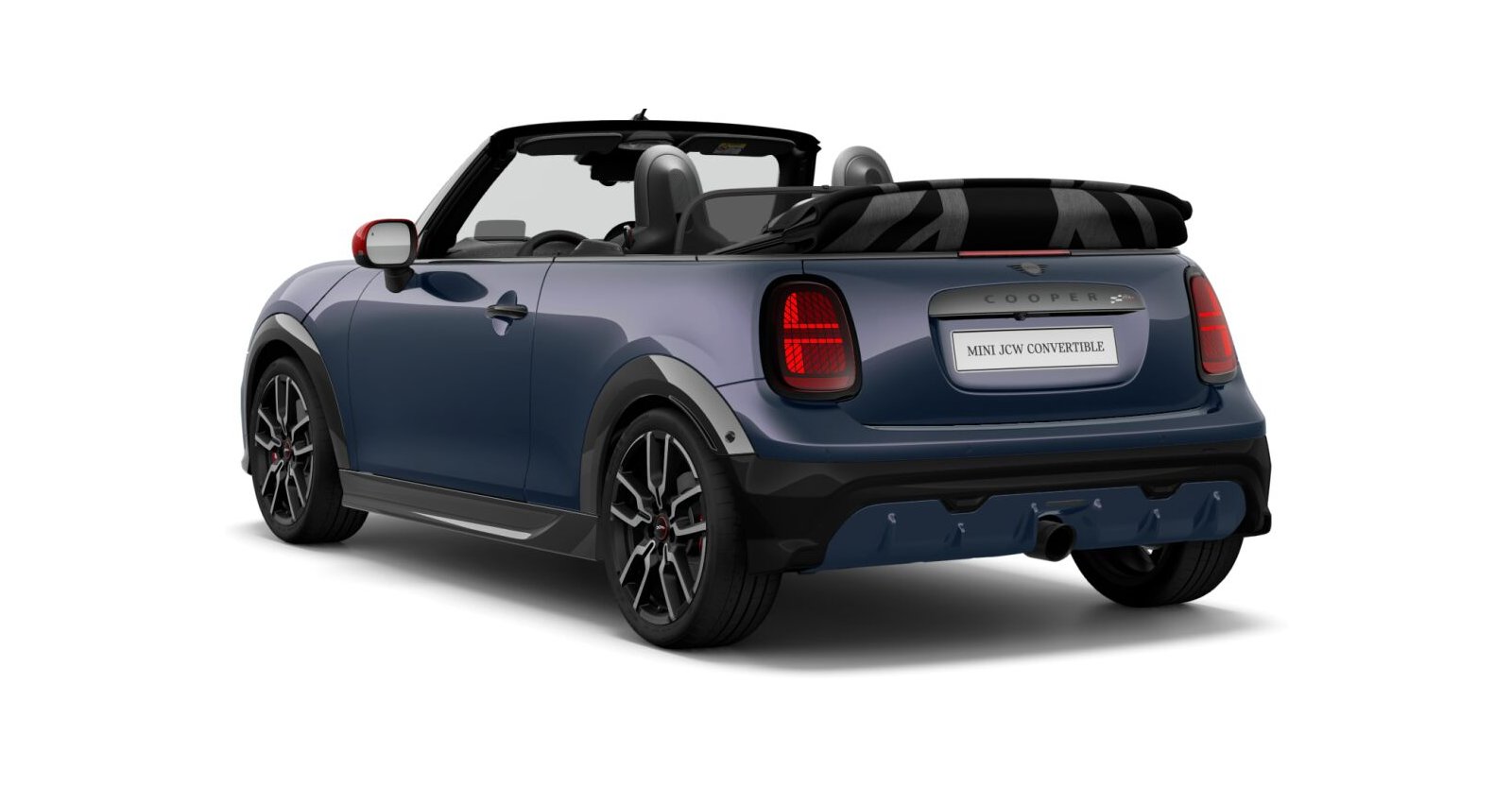 MINI MINI Cabrio in Blau von hinten MINI MINI Cabrio in Blau von hinten