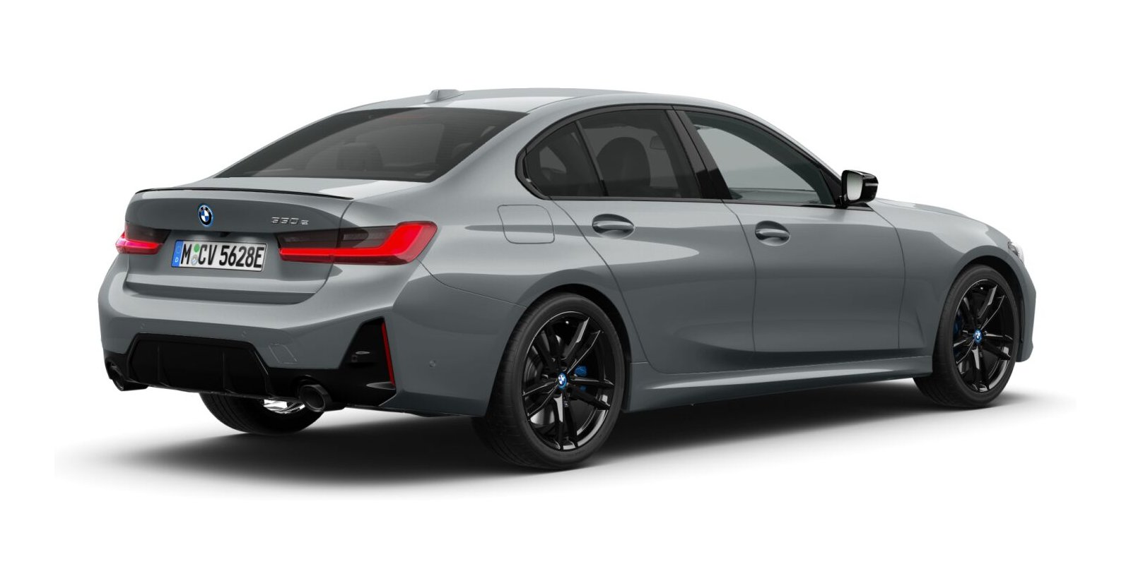 BMW BMW 3er in Grau von hinten BMW BMW 3er in Grau von hinten