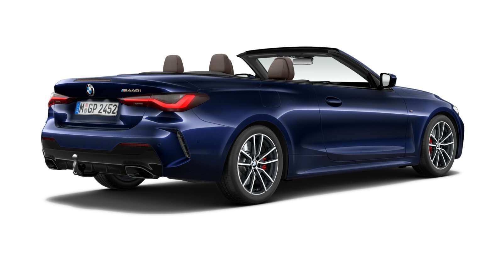 BMW BMW 4er in Blau von hinten BMW BMW 4er in Blau von hinten