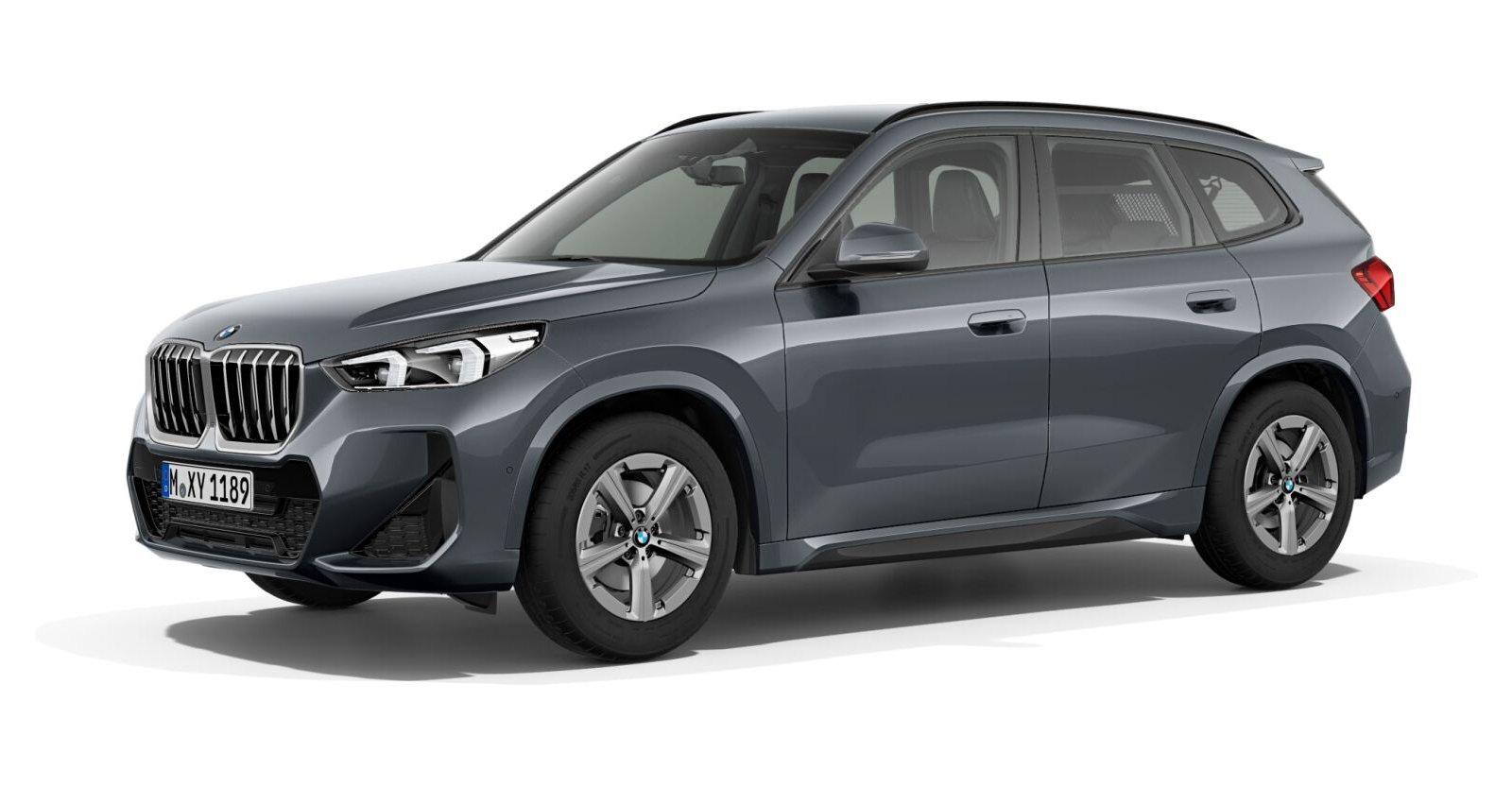 BMW X1 sDrive20d in Grau von vorne BMW X1 sDrive20d in Grau von vorne