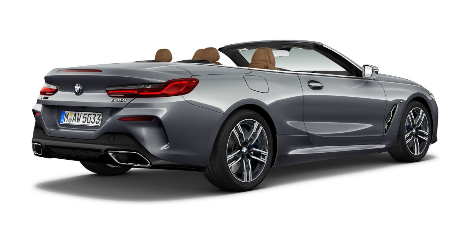 BMW BMW 8er in Grau von hinten BMW BMW 8er in Grau von hinten