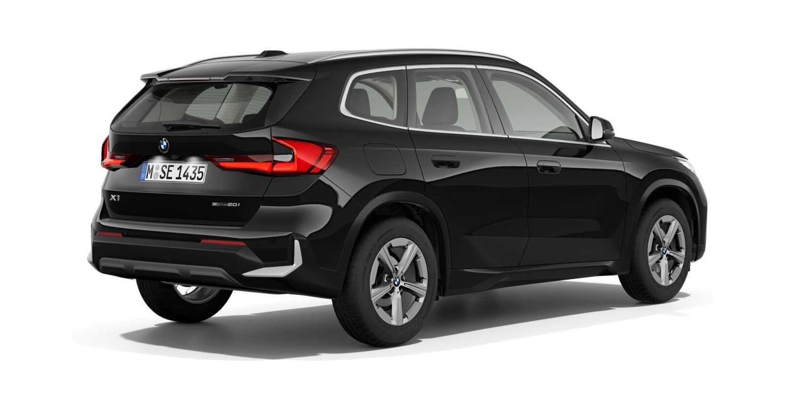 BMW BMW X in Schwarz von hinten BMW BMW X in Schwarz von hinten