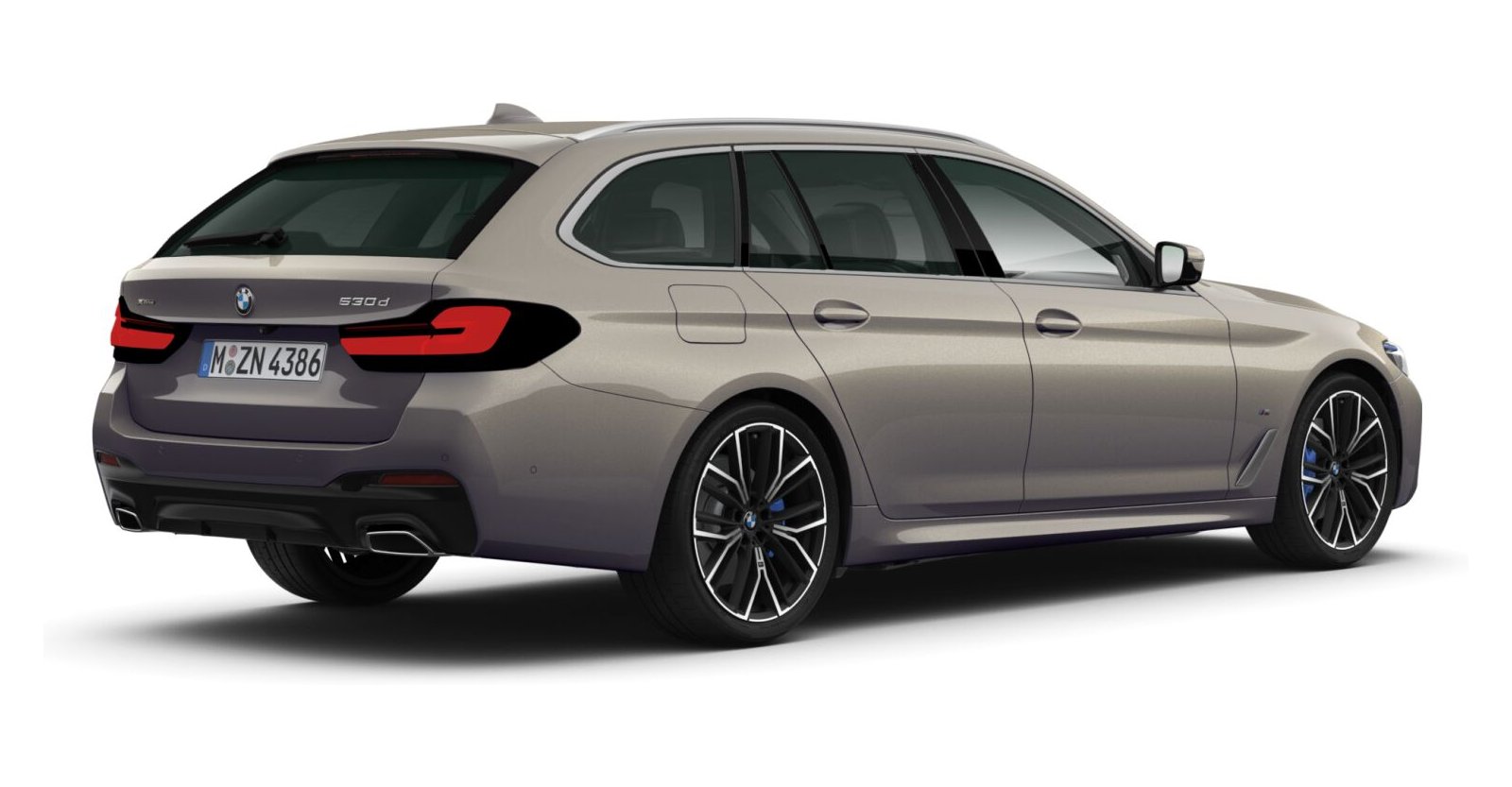 BMW BMW 5er in Grau von hinten BMW BMW 5er in Grau von hinten