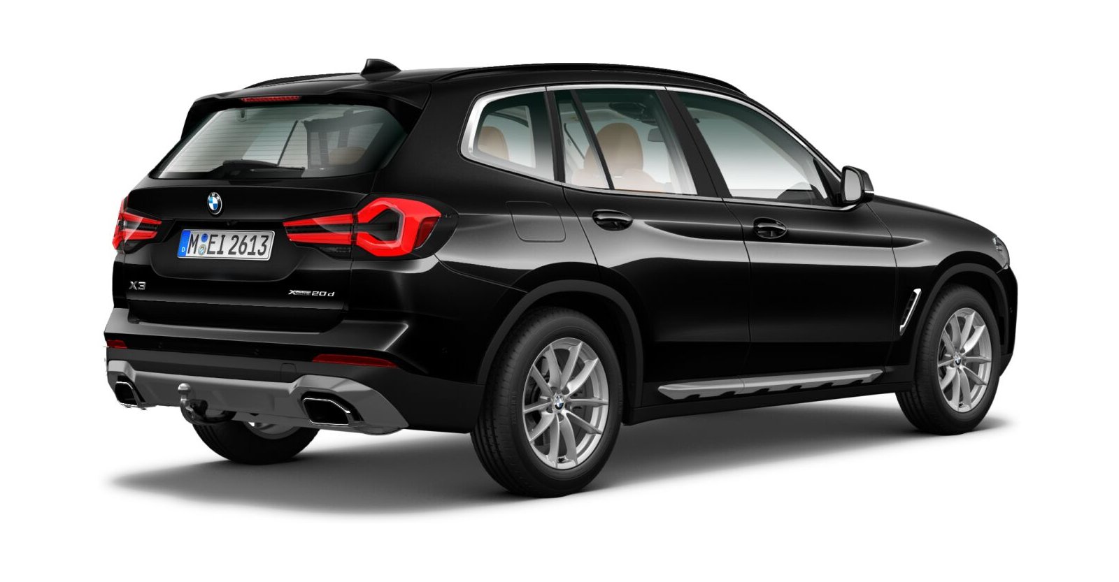 BMW BMW X in Schwarz von hinten BMW BMW X in Schwarz von hinten