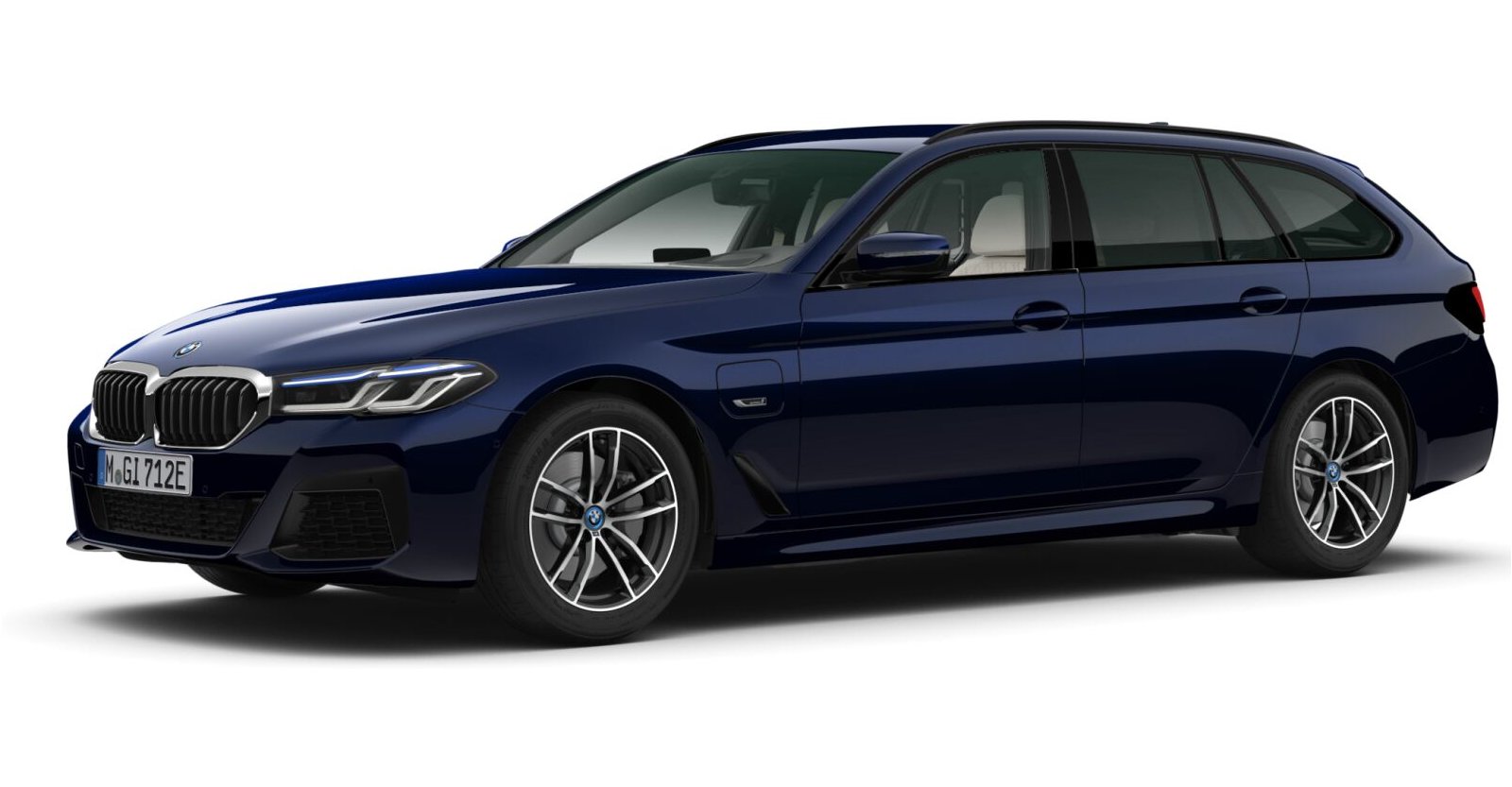 BMW BMW 5er in Blau von vorne BMW BMW 5er in Blau von vorne