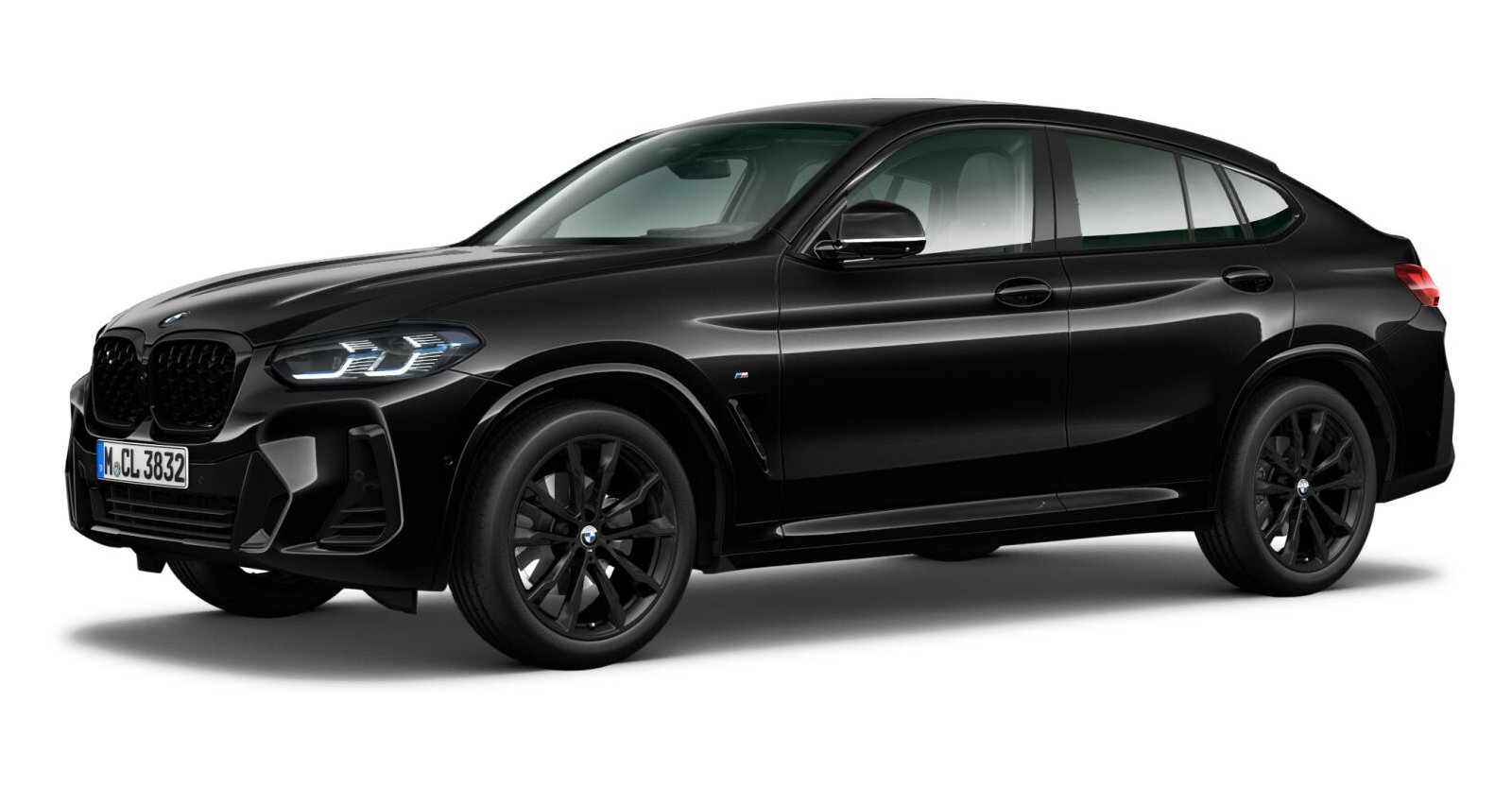 BMW X4 xDrive30i in Schwarz von vorne BMW X4 xDrive30i in Schwarz von vorne