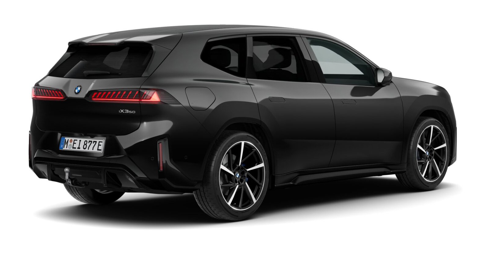 BMW BMW I in Schwarz von hinten BMW BMW I in Schwarz von hinten