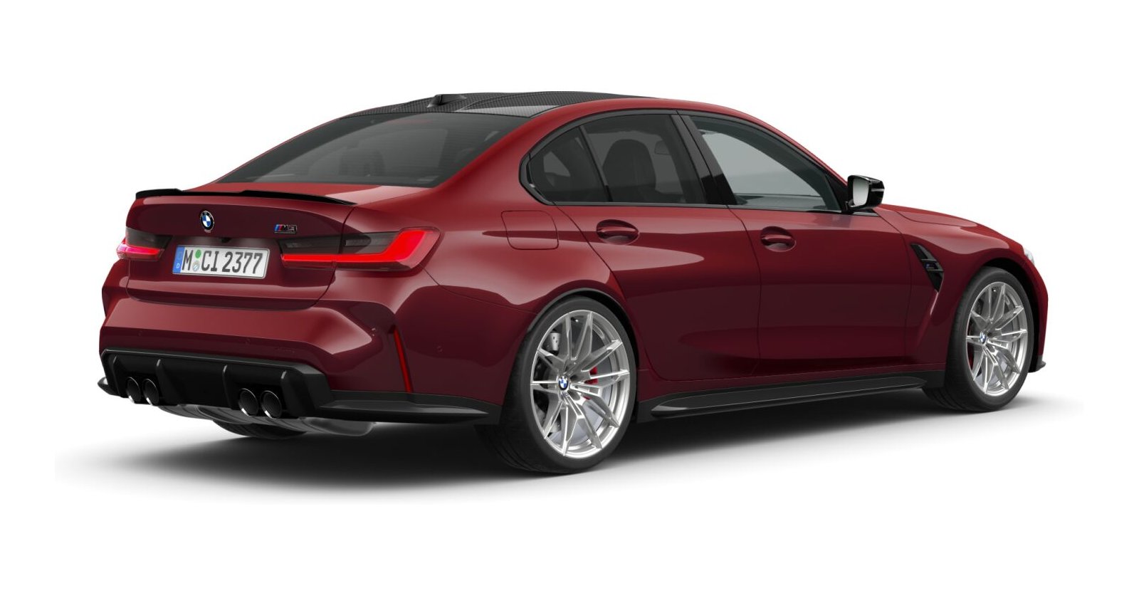 BMW BMW M in Rot von hinten BMW BMW M in Rot von hinten
