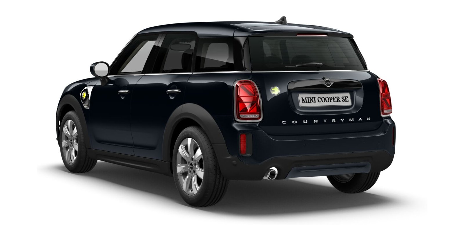 MINI MINI Countryman in Schwarz von hinten MINI MINI Countryman in Schwarz von hinten