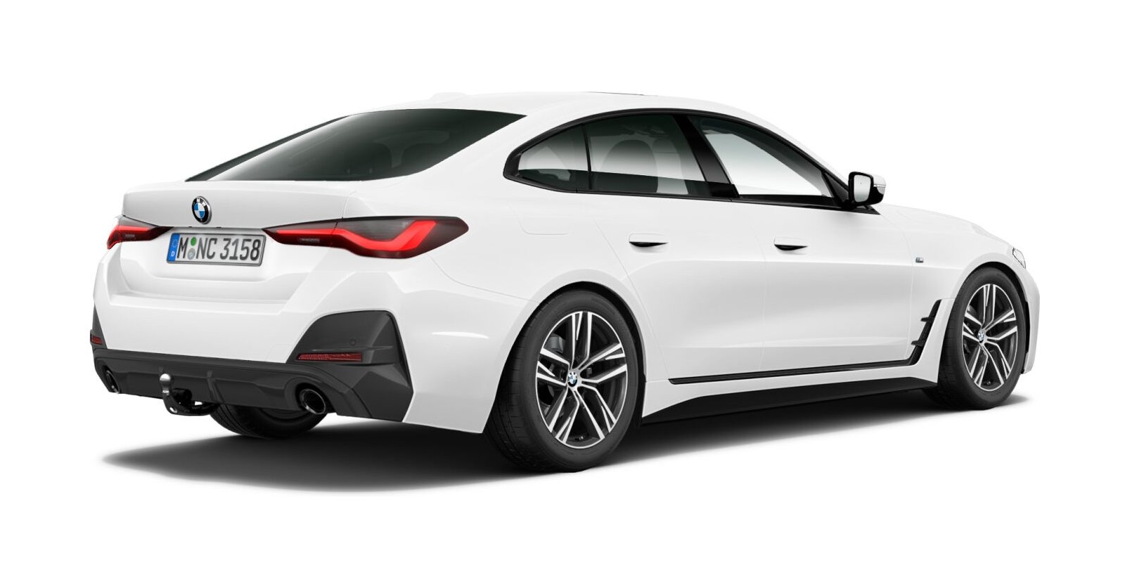BMW BMW 4er in Weiß von hinten BMW BMW 4er in Weiß von hinten