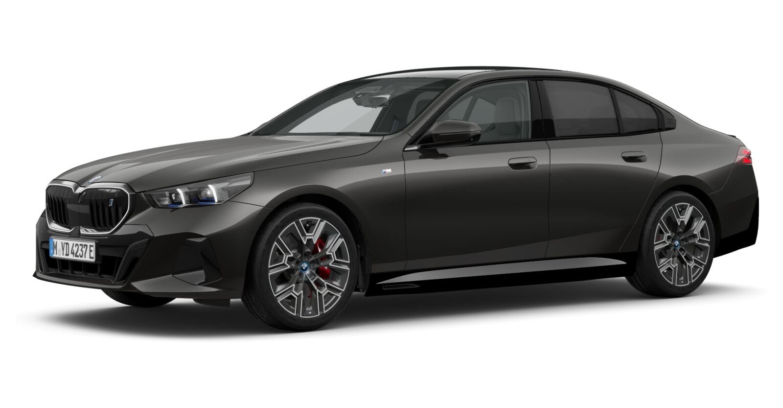 BMW i5 eDrive40 Limousine in Grau von vorne BMW i5 eDrive40 Limousine in Grau von vorne