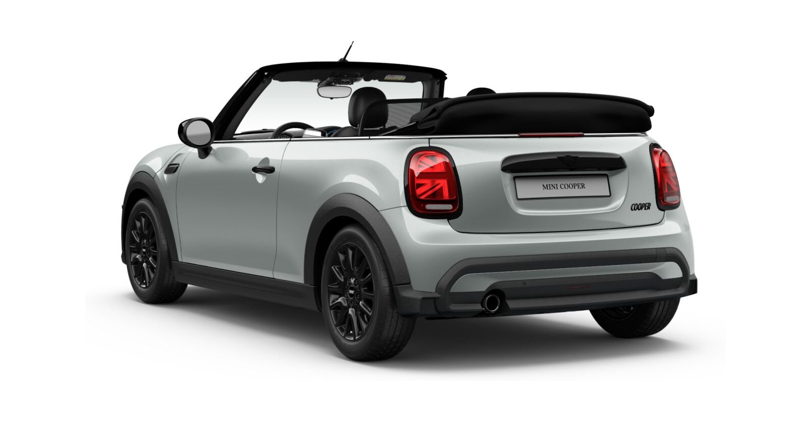 MINI MINI Cabrio in Silber von hinten