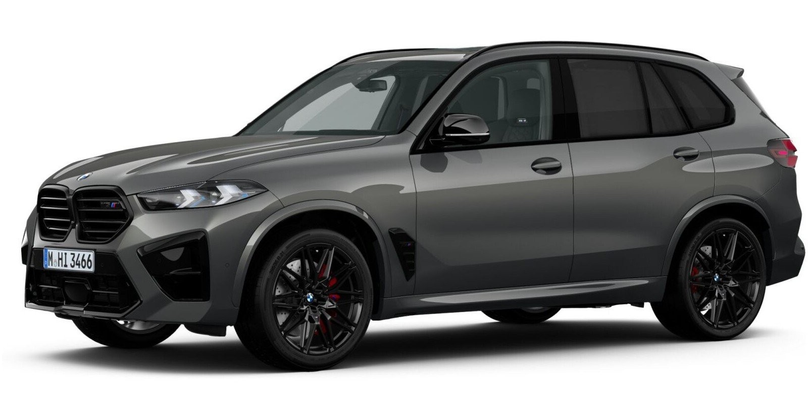 BMW X5 M Competition in Grau von vorne BMW X5 M Competition in Grau von vorne
