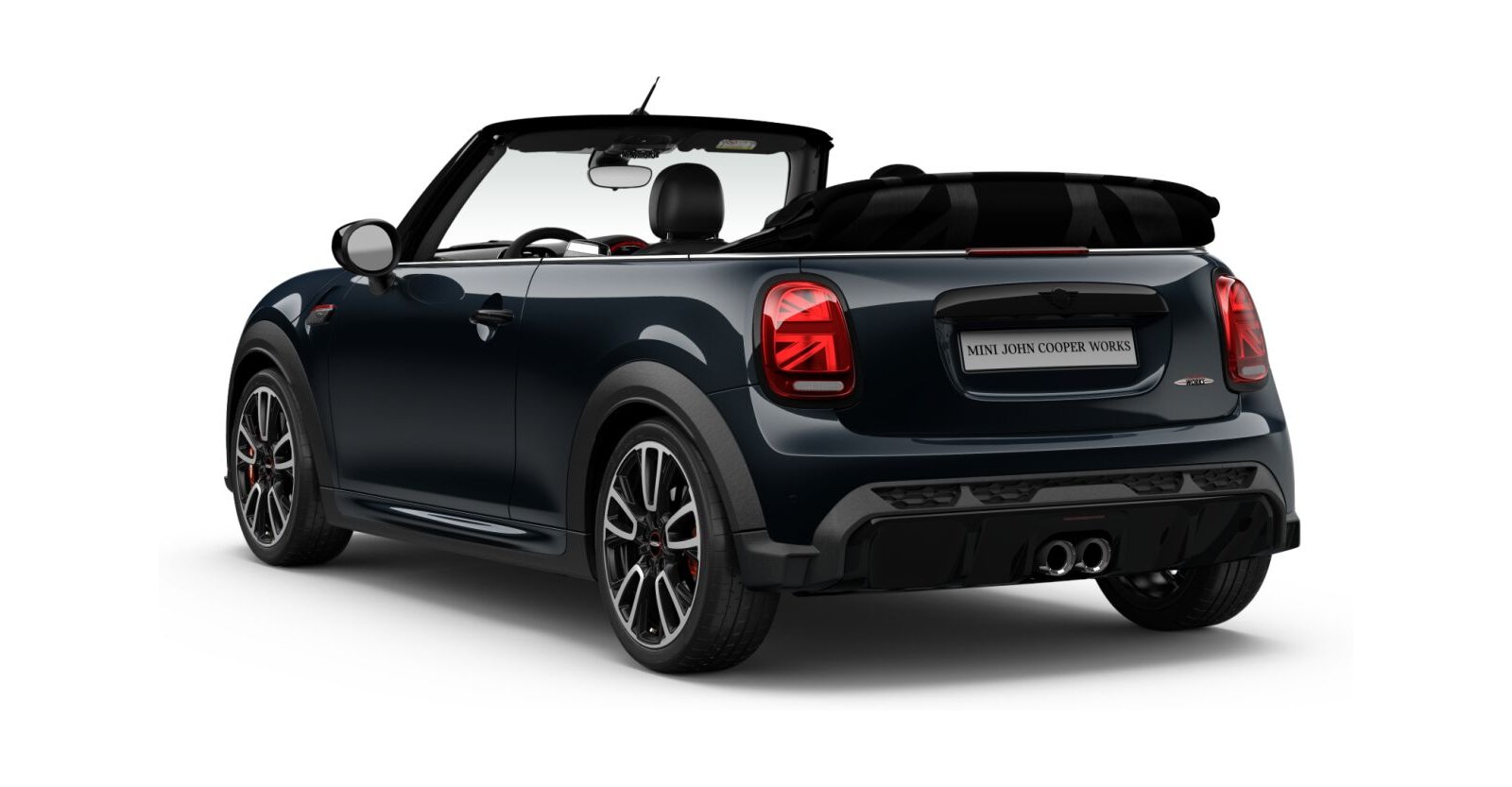 MINI MINI Cabrio in Schwarz von hinten MINI MINI Cabrio in Schwarz von hinten