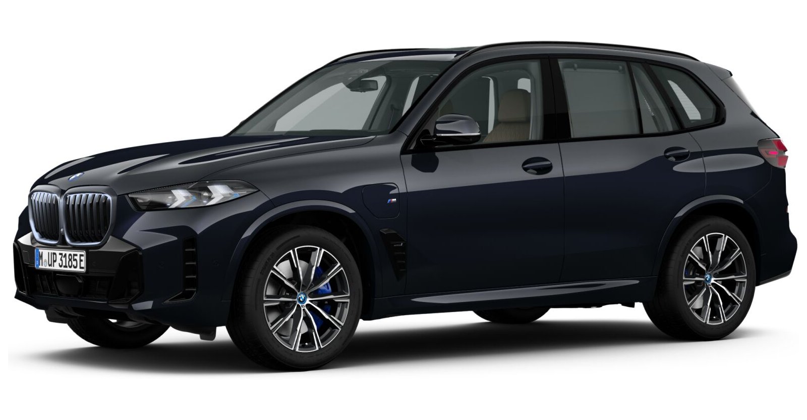 BMW X5 xDrive50e in Schwarz von vorne BMW X5 xDrive50e in Schwarz von vorne