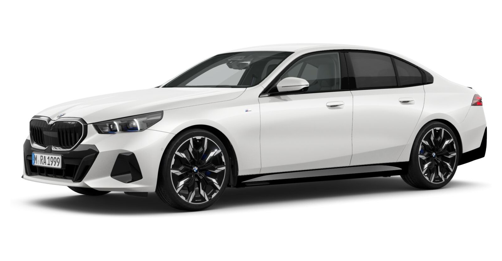 BMW BMW 5er in Weiß von vorne