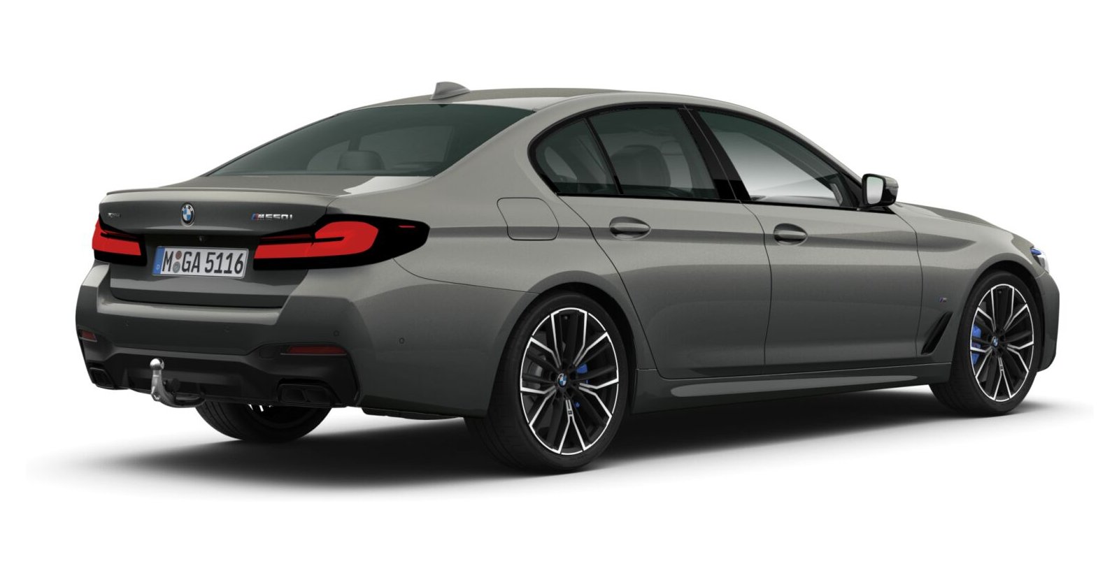 BMW BMW 5er in Grau von hinten BMW BMW 5er in Grau von hinten