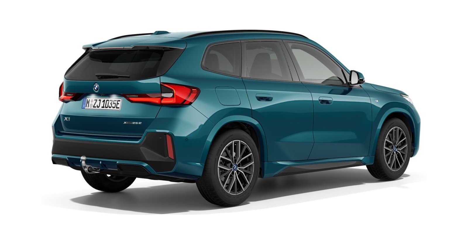 BMW BMW X in Blau von hinten BMW BMW X in Blau von hinten