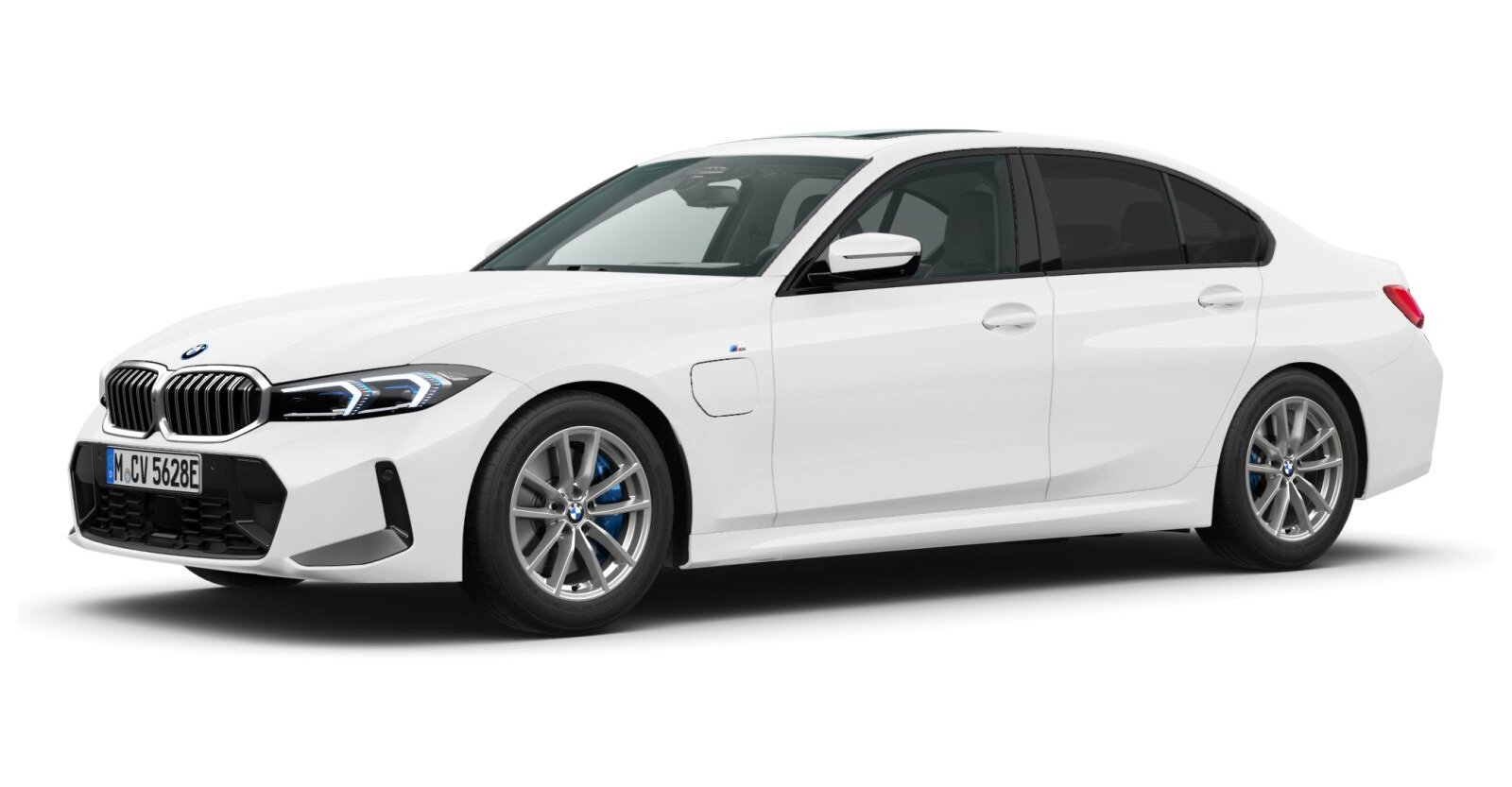 BMW BMW 3er in Weiß von vorne BMW BMW 3er in Weiß von vorne