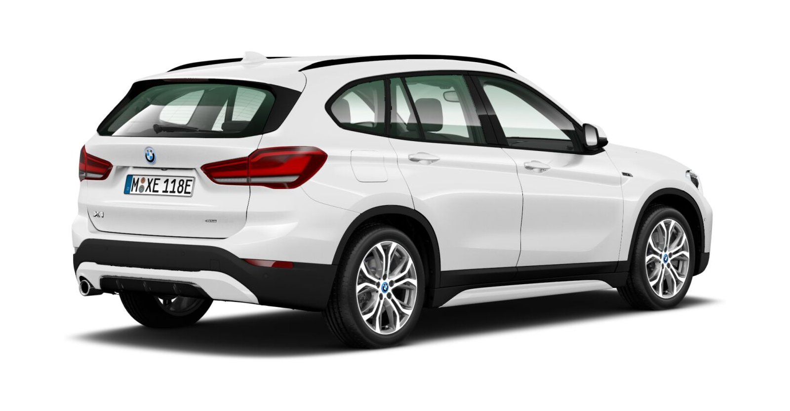 BMW BMW X in Weiß von hinten BMW BMW X in Weiß von hinten