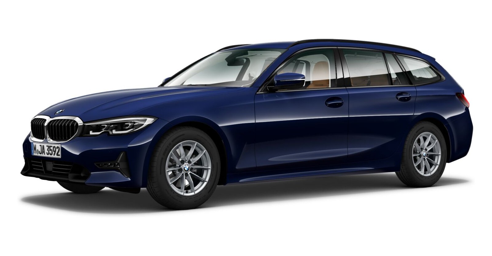 BMW BMW 3er in Blau von vorne