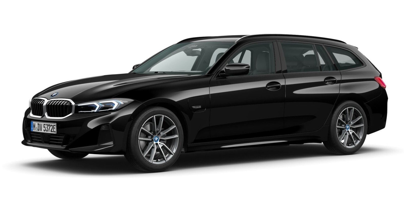 BMW BMW 3er in Schwarz von vorne BMW BMW 3er in Schwarz von vorne