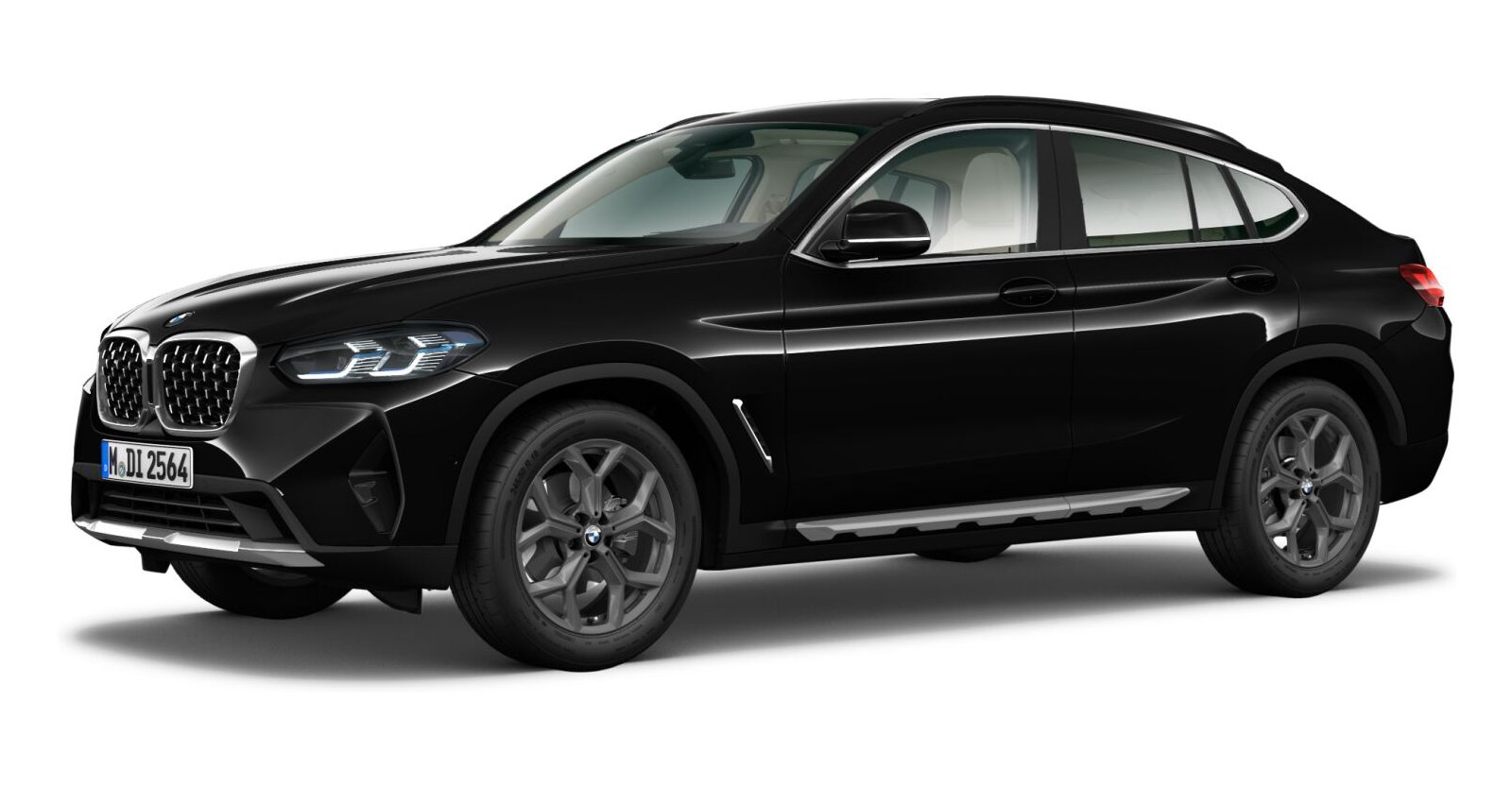 BMW X4 xDrive20d in Schwarz von vorne BMW X4 xDrive20d in Schwarz von vorne