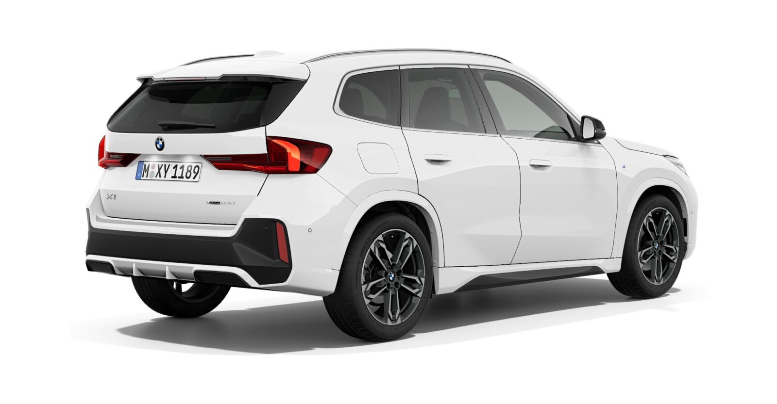 BMW BMW X in Weiß von hinten BMW BMW X in Weiß von hinten