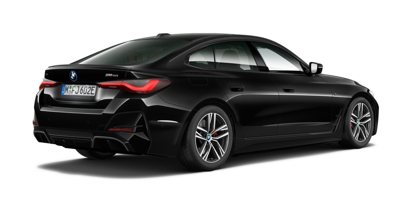 BMW BMW I in Schwarz von hinten BMW BMW I in Schwarz von hinten