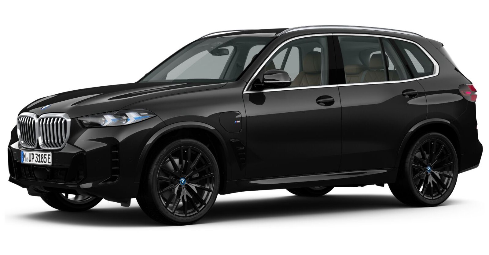 BMW X5 xDrive50e in Schwarz von vorne BMW X5 xDrive50e in Schwarz von vorne