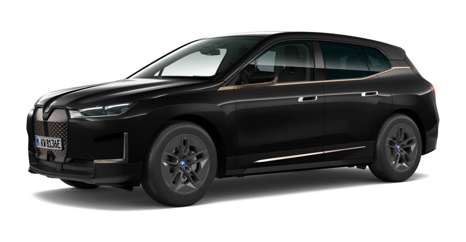 BMW BMW I in Schwarz von vorne