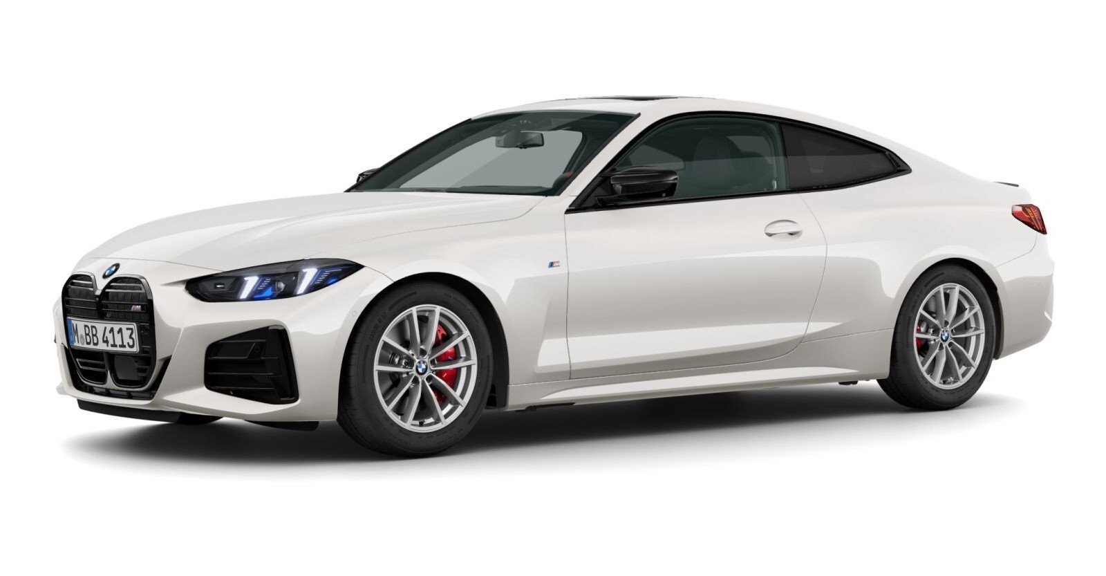BMW BMW 4er in Weiß von vorne BMW BMW 4er in Weiß von vorne