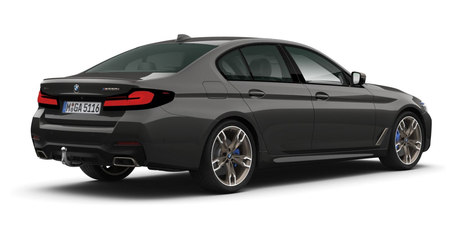 BMW BMW 5er in Grau von hinten BMW BMW 5er in Grau von hinten