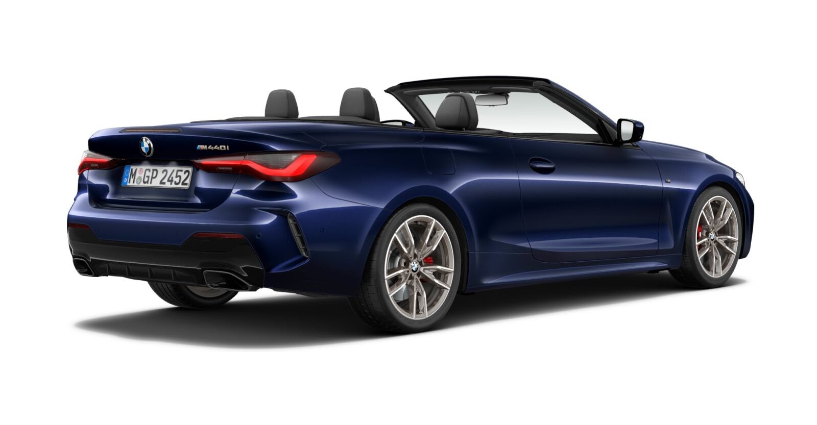 BMW BMW 4er in Blau von hinten BMW BMW 4er in Blau von hinten