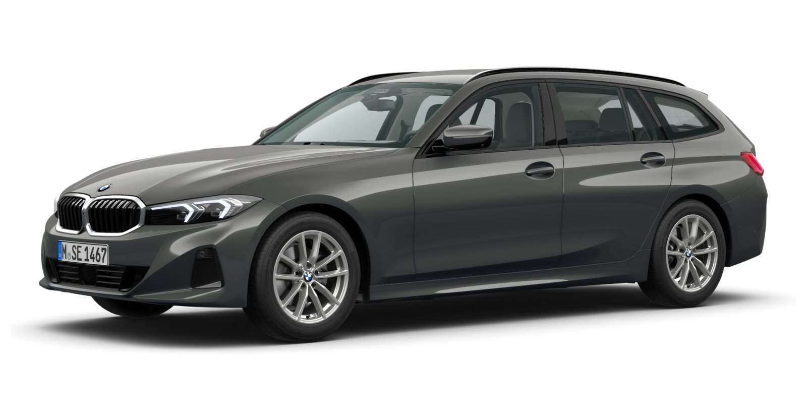 BMW BMW 3er in Grau von vorne BMW BMW 3er in Grau von vorne
