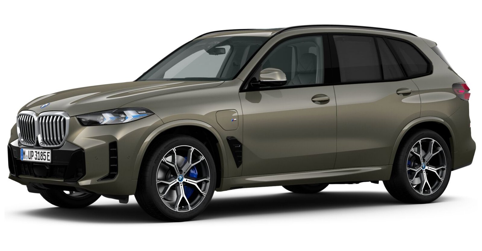 BMW X5 xDrive50e in Grün von vorne BMW X5 xDrive50e in Grün von vorne