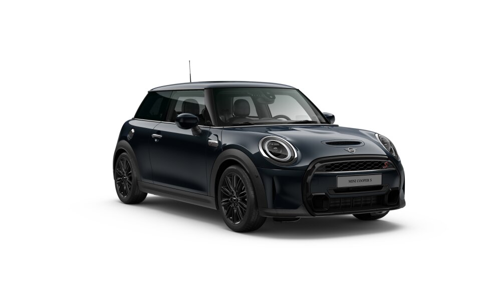 MINI Cooper S 3-Türer in Schwarz von vorne