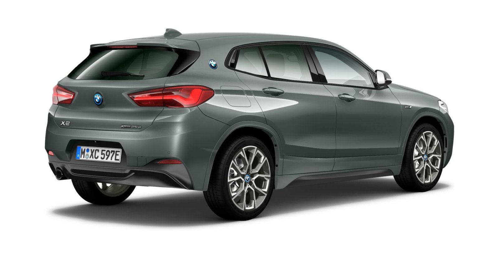 BMW BMW X in Grau von hinten BMW BMW X in Grau von hinten