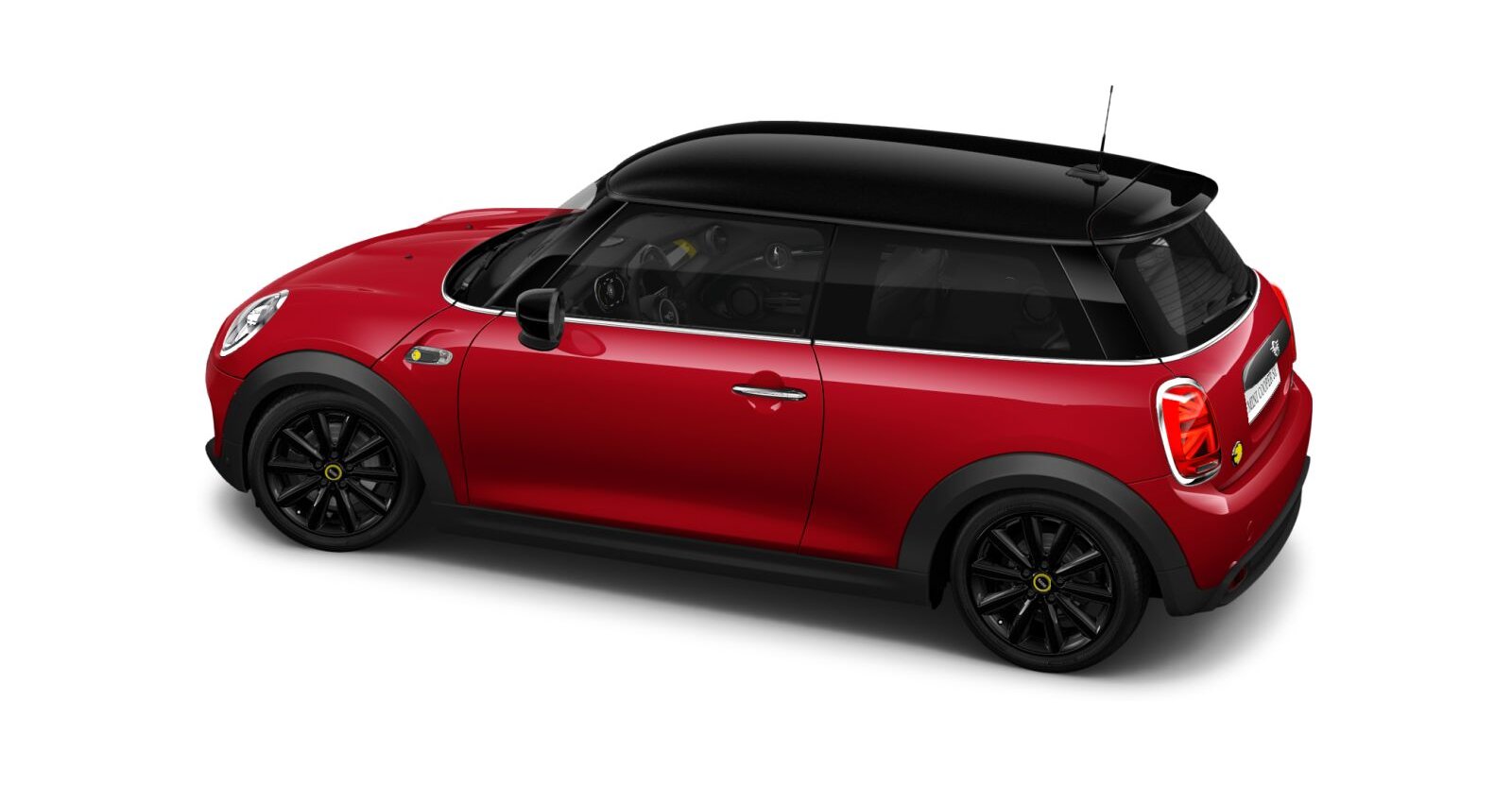 MINI MINI 3-Türer in Rot von hinten MINI MINI 3-Türer in Rot von hinten